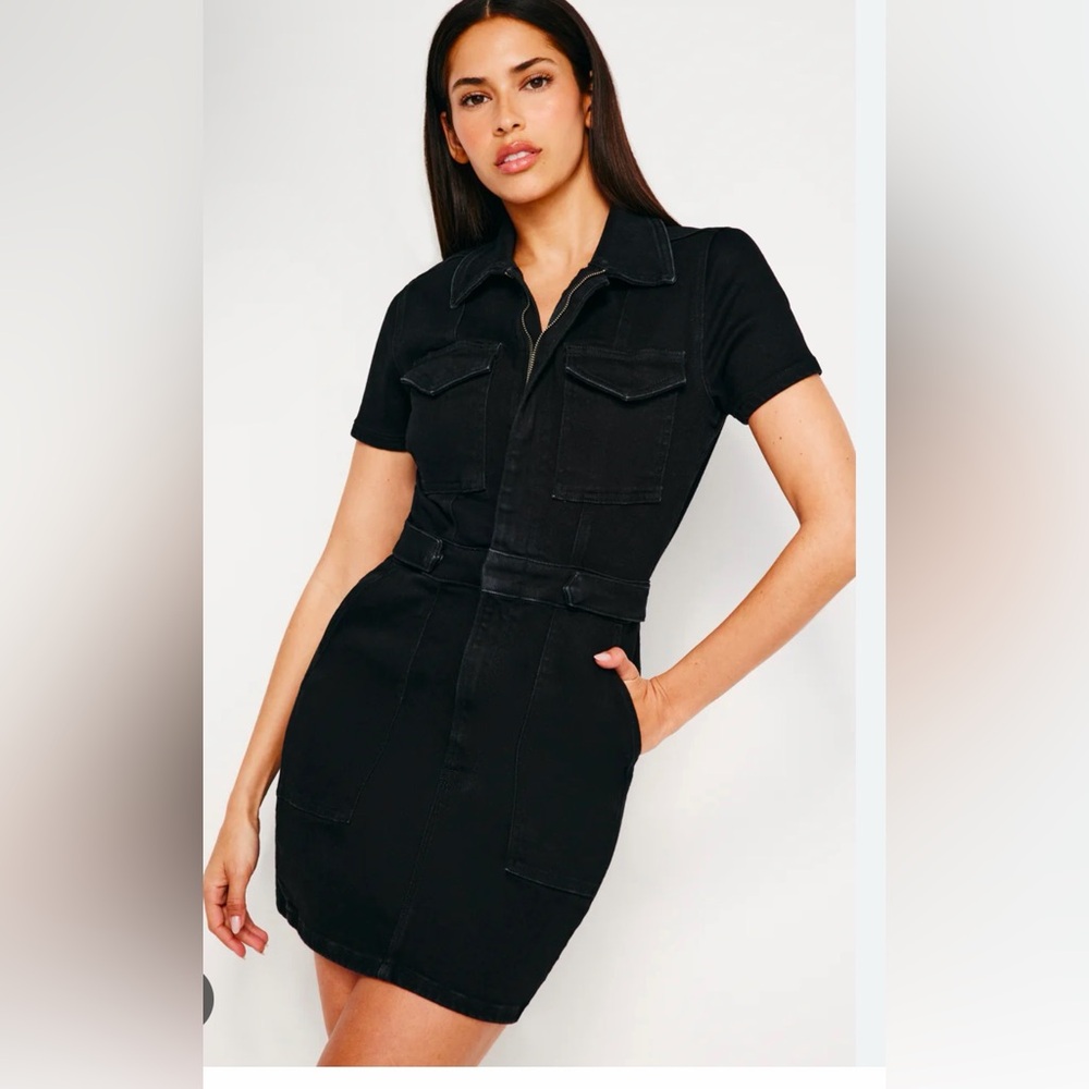 BNWT FIT FOR SUCCESS MINI DRESS I BLACK099 - GOOD AMERICAN